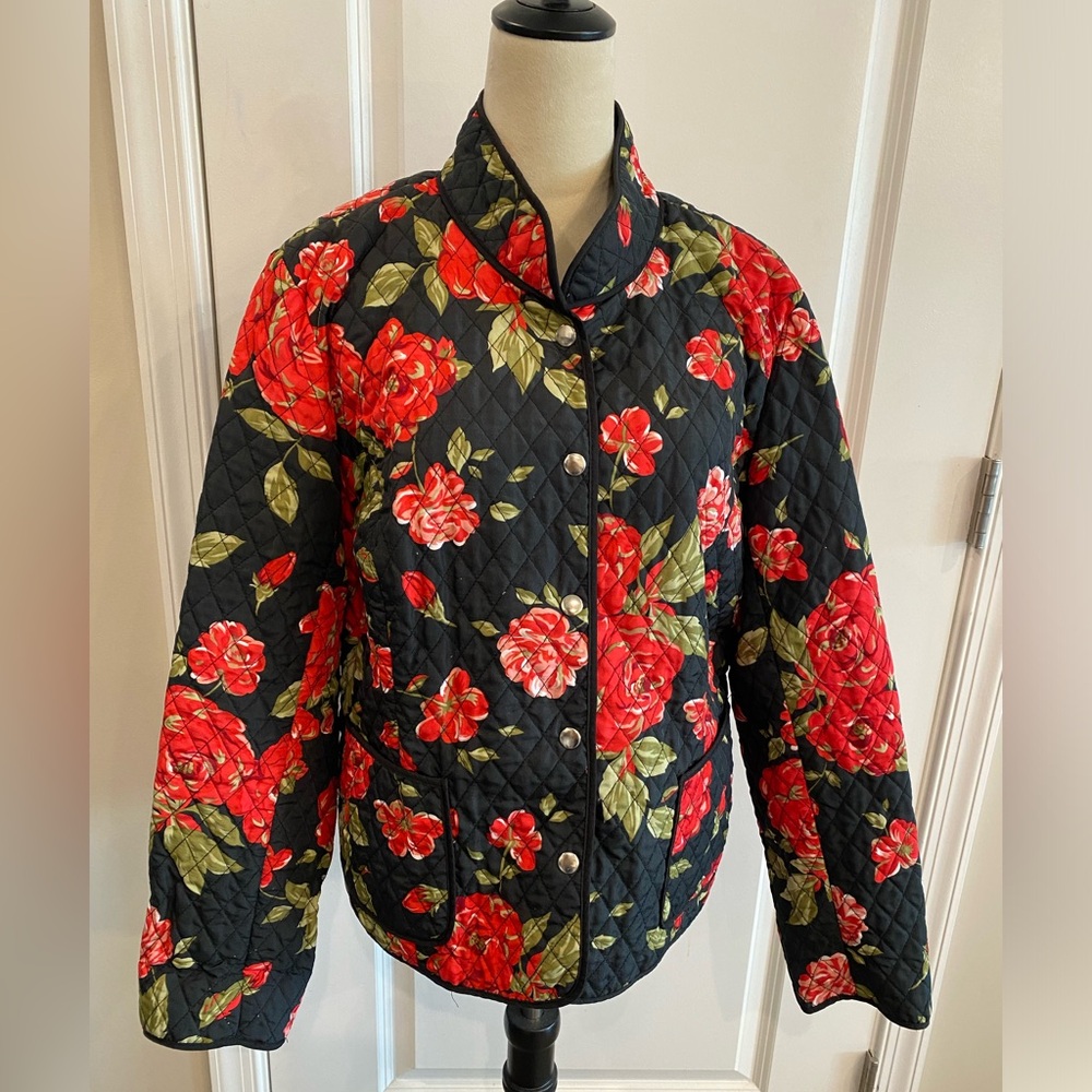 Kim Rogers SignatureFloral Quilted Jacket